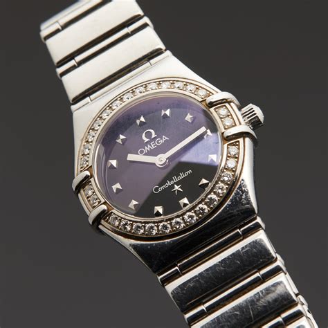 pre owned ladies omega constellation watch